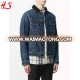 Custom Garments Men Bomber Jacket Cotton Denim Jacket For Men